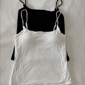 NWOT 2- Express The New Modern Length Supersoft Bra Cami With Cups